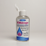 Watermins | EMDROPS Bottle with cap top flipped open; Liquid Electrolyte Minerals - Calcium Magnesium Potassium; Mineral Supplement and Water Enhancer