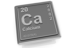 Calcium. Chemical element symbol & atomic mass